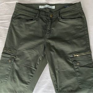 Olive cargo skinnies - Zara